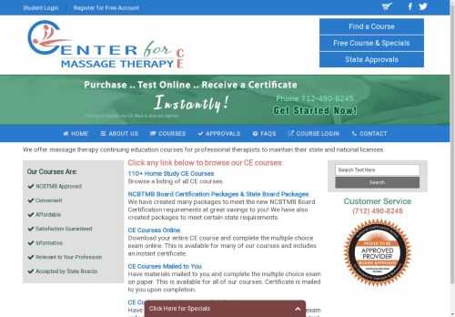 Center for Massage Therapy Continuing Education capture - 2025-04-14 11:18:03