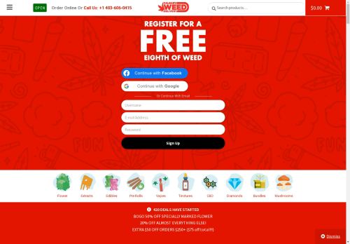 Calgary Weed Delivery capture - 2025-04-14 13:12:06