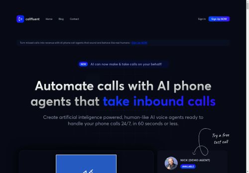 CallFluent AI capture - 2025-04-14 13:14:09