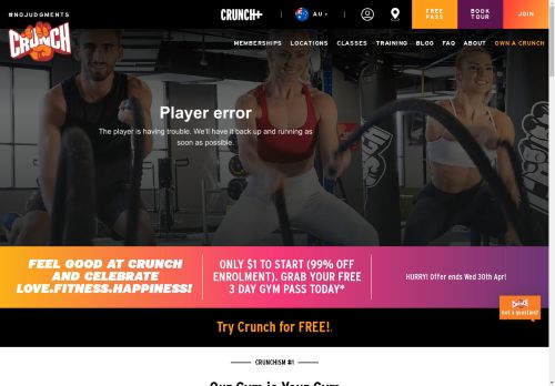 Crunch Fitness AU capture - 2025-04-14 14:33:00