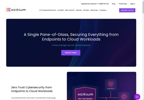 Xcitium capture - 2025-04-14 16:00:02