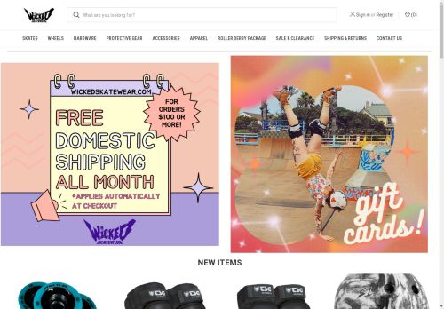 Wicked Skatewear Store capture - 2025-04-14 17:56:59