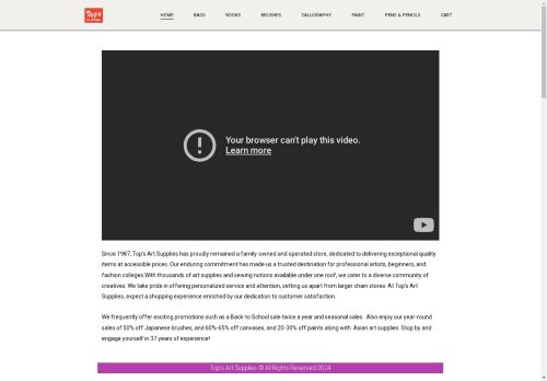 Tops Art Supplies capture - 2025-04-14 22:44:48