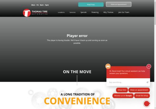 Thomas Tire & Automotive capture - 2025-04-14 23:47:26