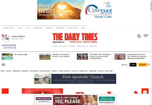 The Daily Times capture - 2025-04-15 00:43:37