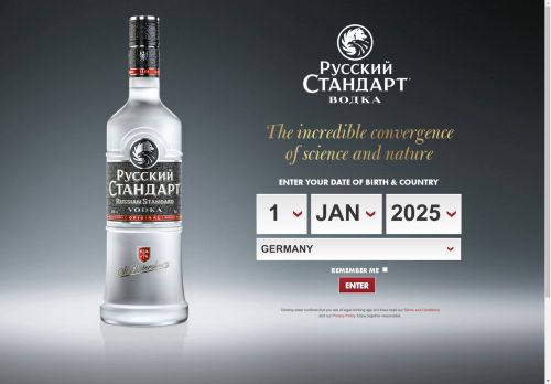 Russian Standard Vodka capture - 2025-04-15 07:44:01