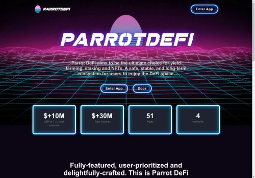 Parrot DeFi capture - 2025-04-15 10:04:03