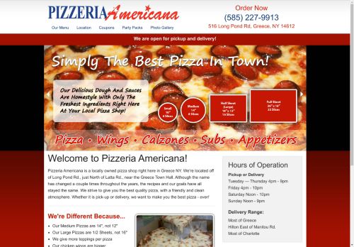 Pizzeria Americana capture - 2025-04-15 10:23:57