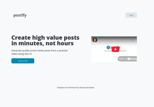 Postify-ai.web.app capture - 2025-04-15 13:30:08