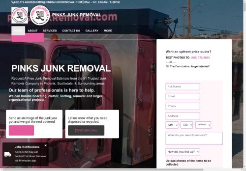 Pinks Junk Removal capture - 2025-04-15 14:08:03