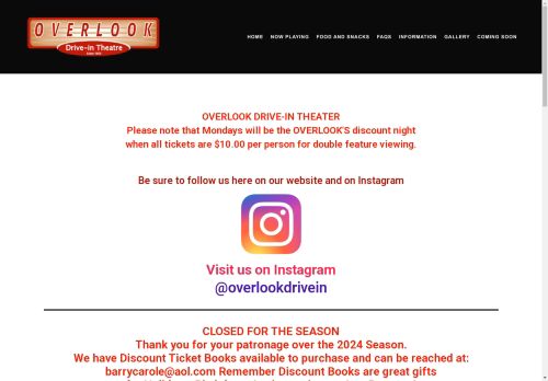 Overlook Drive-in Theatre capture - 2025-04-15 17:01:13