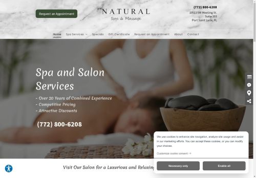 Natural Spa & Massage capture - 2025-04-15 18:16:29