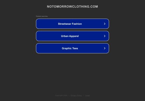 No Tomorrow Clothing capture - 2025-04-15 20:07:39
