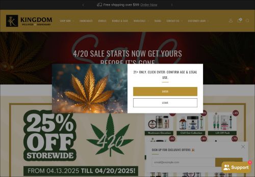 Kingdom Wellness & Dispensary capture - 2025-04-16 01:43:31