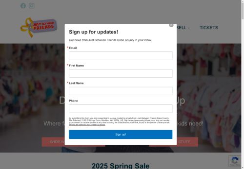 Just Between Friends Dane County capture - 2025-04-16 03:04:48