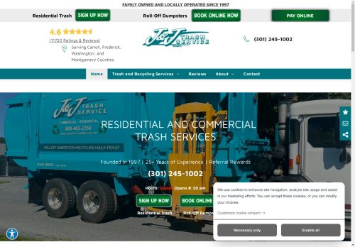 J & J Inc Trash Service capture - 2025-04-16 04:18:27