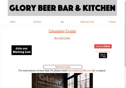 Glory Beer Bar & Kitchen capture - 2025-04-16 04:35:14