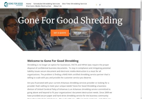 Goneforgoodshredding.com capture - 2025-04-16 05:25:37