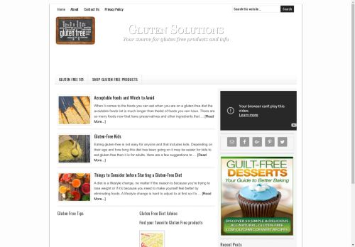 Gluten Solutions capture - 2025-04-16 07:21:39