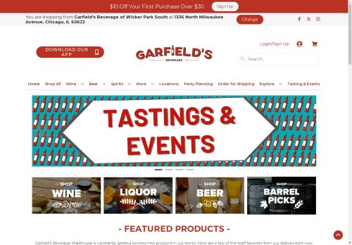 Garfield's Beverage Warehouse capture - 2025-04-16 07:39:25