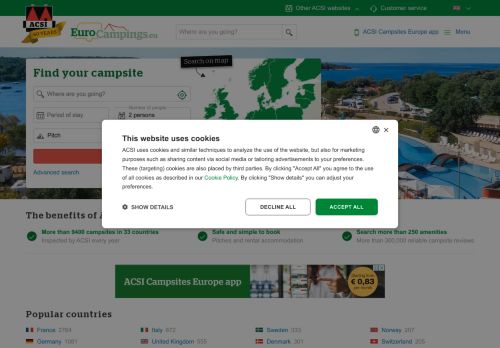 Eurocampings capture - 2025-04-16 10:08:04