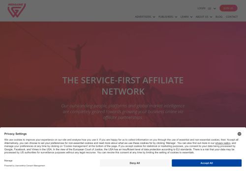 Webgains USA Affiliate Referral Program capture - 2025-04-16 13:10:42