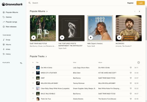 Grooveshark capture - 2025-04-16 14:18:23