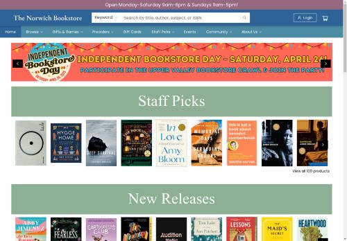 Norwich Bookstore capture - 2025-04-16 14:37:56