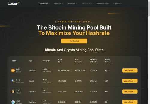 Luxor Mining capture - 2025-04-16 16:24:32