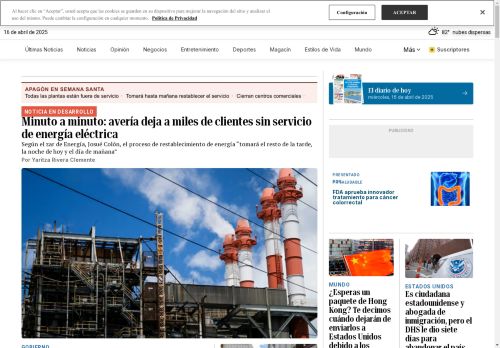 El Nuevo Día capture - 2025-04-16 17:49:38