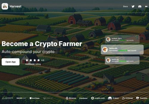 Harvest Finance capture - 2025-04-16 18:50:10