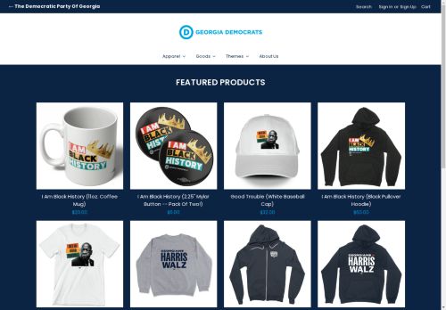 Democratic Party of Georgia Webstore capture - 2025-04-16 20:02:35