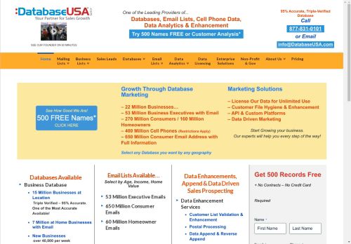 DatabaseUSA.com capture - 2025-04-16 21:31:10