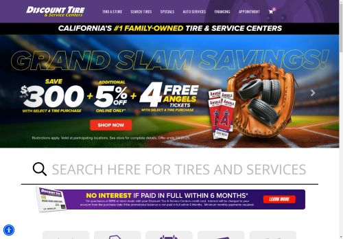 Discount Tire & Service Centers capture - 2025-04-16 22:05:32