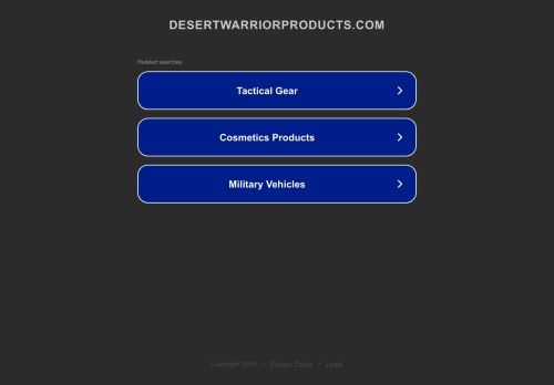 Desert Warrior Products capture - 2025-04-16 23:30:14