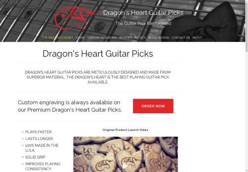 Dragon's Heart Guitar Picks capture - 2025-04-16 23:33:59