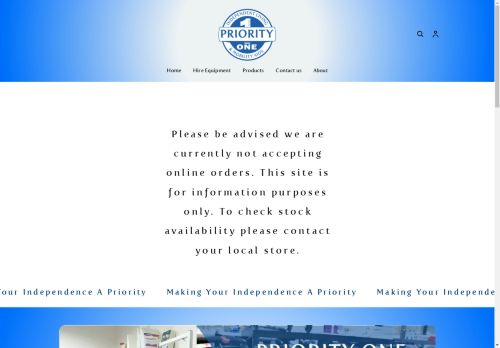 Priority One Independent Living Mobility Aids capture - 2025-04-17 00:01:23