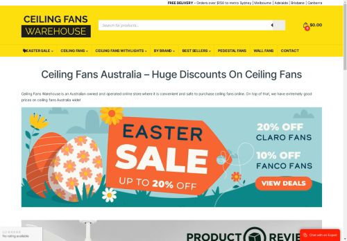 Ceiling Fans Warehouse AU capture - 2025-04-17 00:18:56