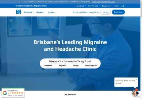 Brisbane Headache and Migraine Clinic capture - 2025-04-17 04:33:50