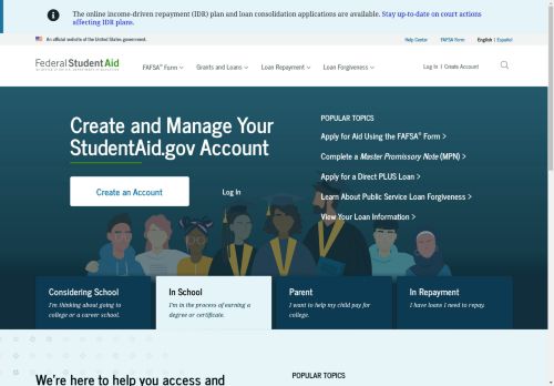 Federal Student Aid capture - 2025-04-17 08:04:58