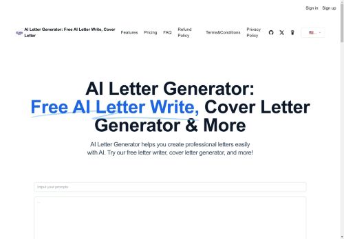 AI Letter Generator capture - 2025-04-17 13:54:29