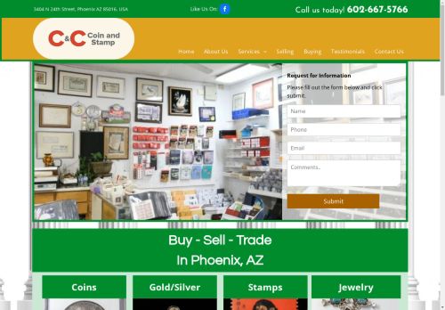 C & C Coin And Stamp capture - 2025-04-17 19:19:35