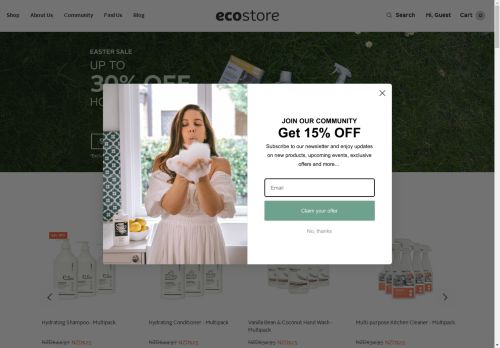 Ecostore NZ capture - 2025-04-17 22:14:22
