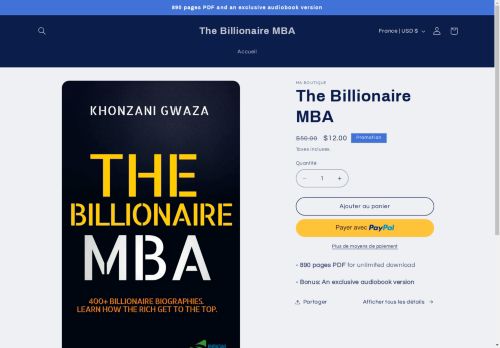 The Billionaire MBA capture - 2025-04-17 22:32:08