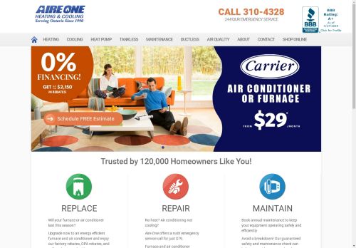 Aire One Heating & Cooling capture - 2025-04-17 22:37:17