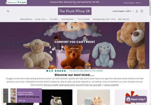The Plush Pillow UK capture - 2025-04-18 07:31:20