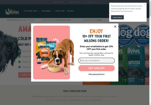 Wilsons Pet Food capture - 2025-04-18 08:21:51
