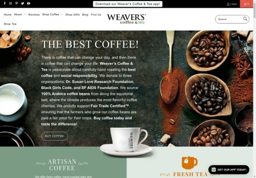 Weaver's Coffee & Tea capture - 2025-04-19 01:38:01