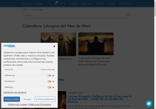 caminoyoracion.org capture - 2025-04-22 12:06:32