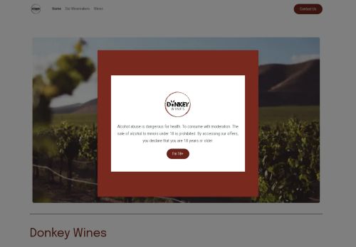 donkeywines.com capture - 2025-04-22 14:18:45